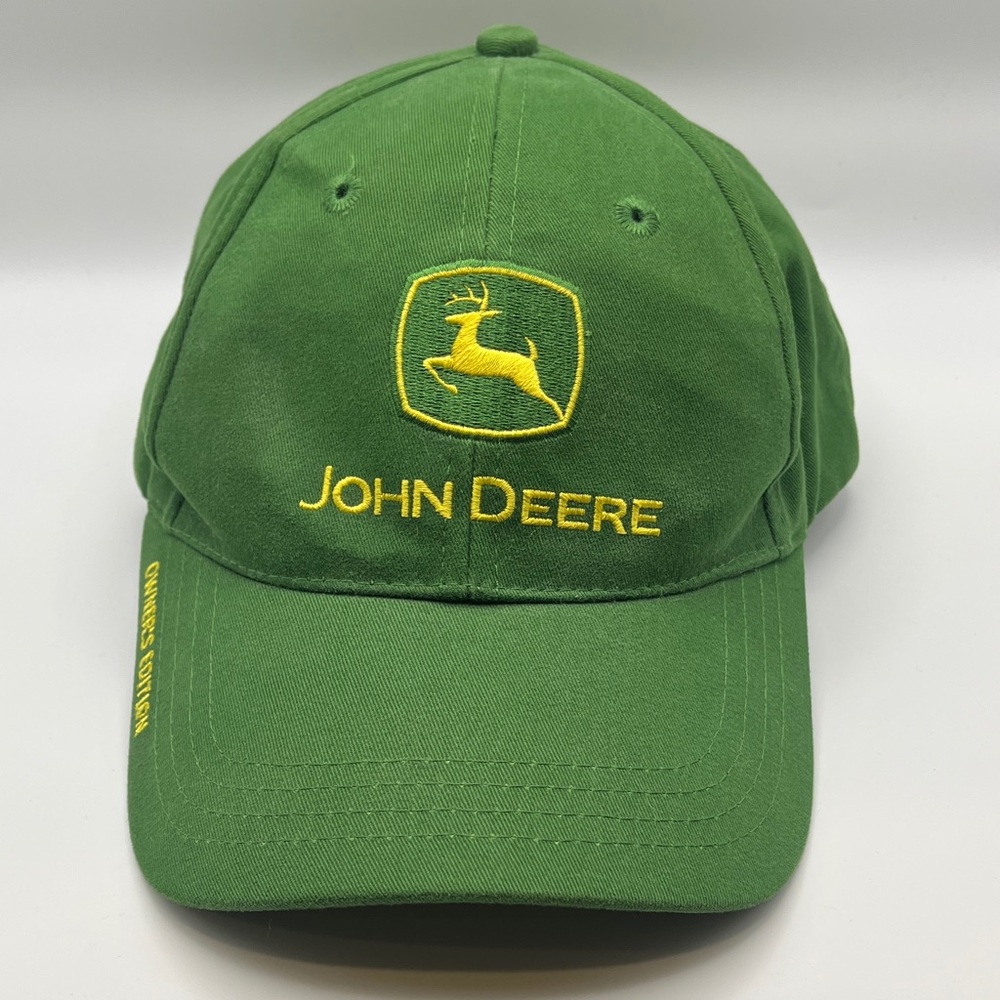John Deere Cap with Yellow Embroidered Logos - Owner’s Edition